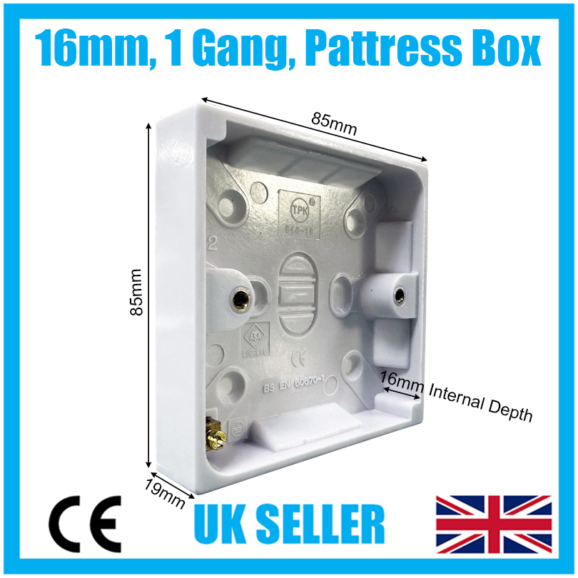 Cable Matters - - Cable Matters 5-Pack Single Gang Low Voltage Surface Mount Backbox 1.85 Inches In Depth In White - View #12
