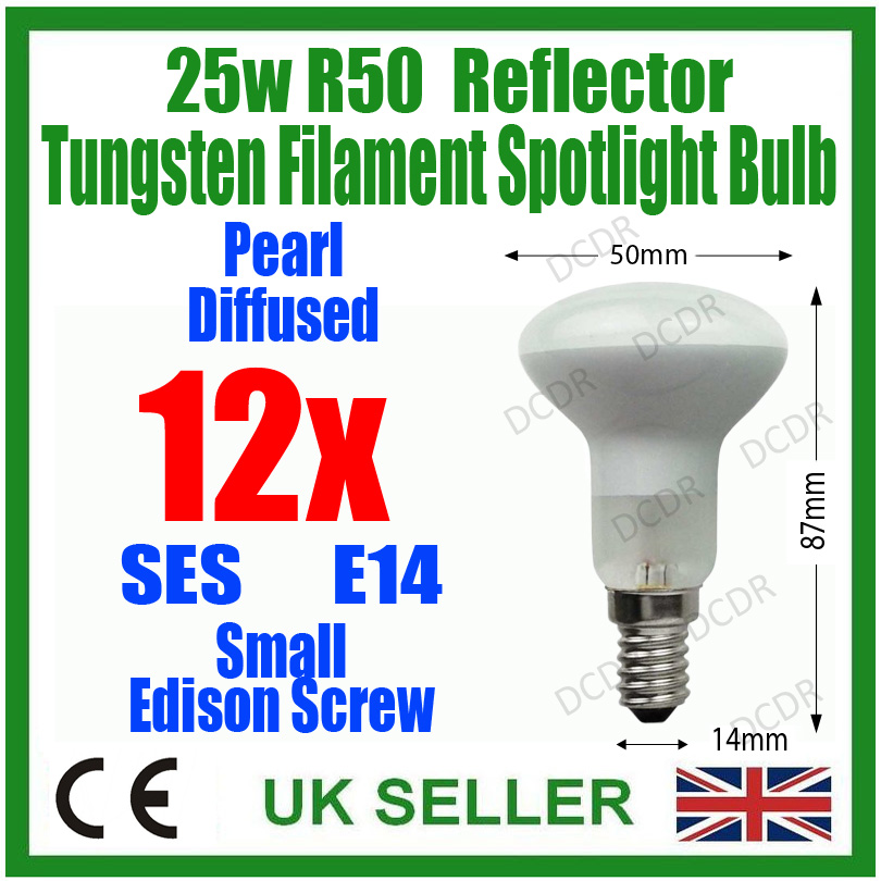 12x 25W R50 Reflector Spot Light Lava Lamp Bulb E14 Ses