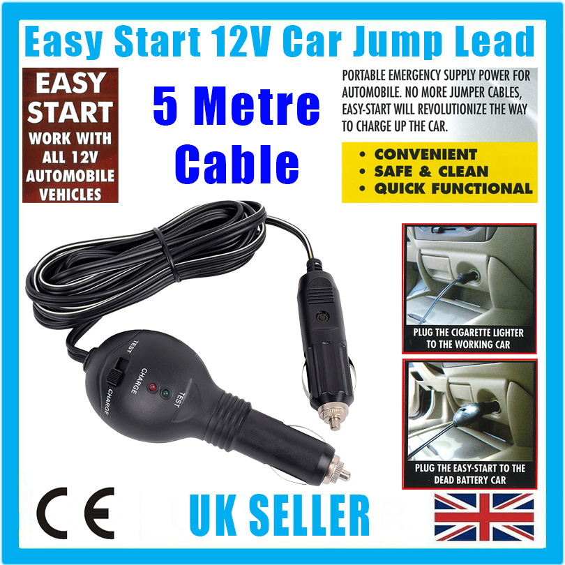 car jump start cigarette lighter SelfCharge Auto Jumper and plug the large piece into the cigarette lighter of the car with the dead battery 12V Car 2 Lighter Plug